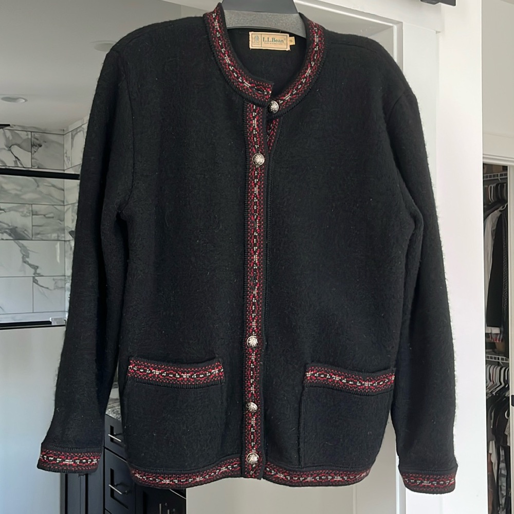 Vintage L.L. Bean boiled wool jacket.
